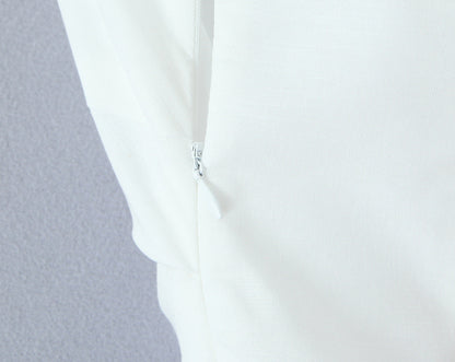 White – Sleeveless Cardigan Dress