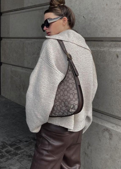 Cozy Ribbed Half-zip Sweater