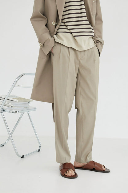 Double-pleated Comfort Dress Pants