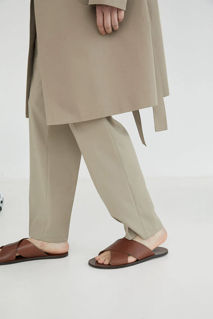 Double-pleated Comfort Dress Pants
