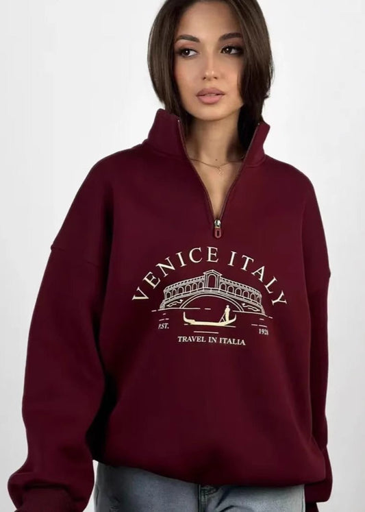 Venice Italia Quarter-zip Sweatshirt