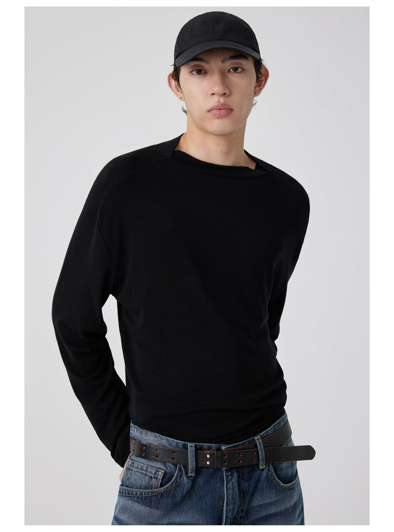 Straight Neck T-shirt