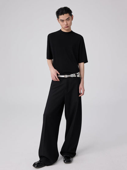 Wool Slim-fit Turtleneck T-shirt