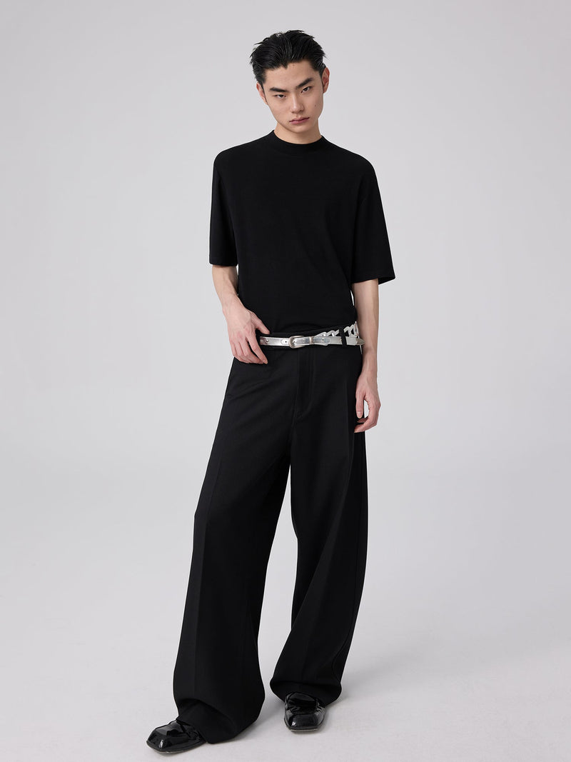 Wool Slim-fit Turtleneck T-shirt