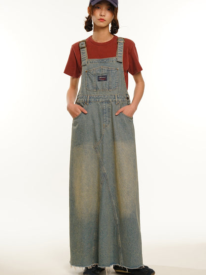 Denim Strap Skirt