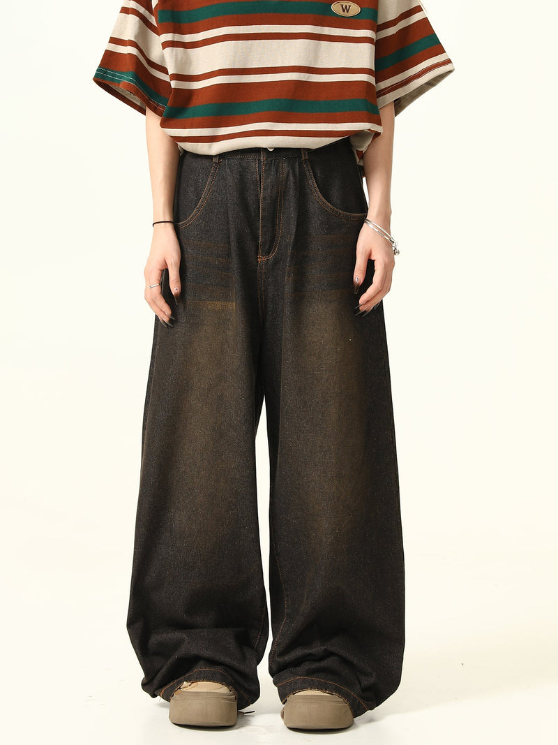 Denim Wide Leg Pants