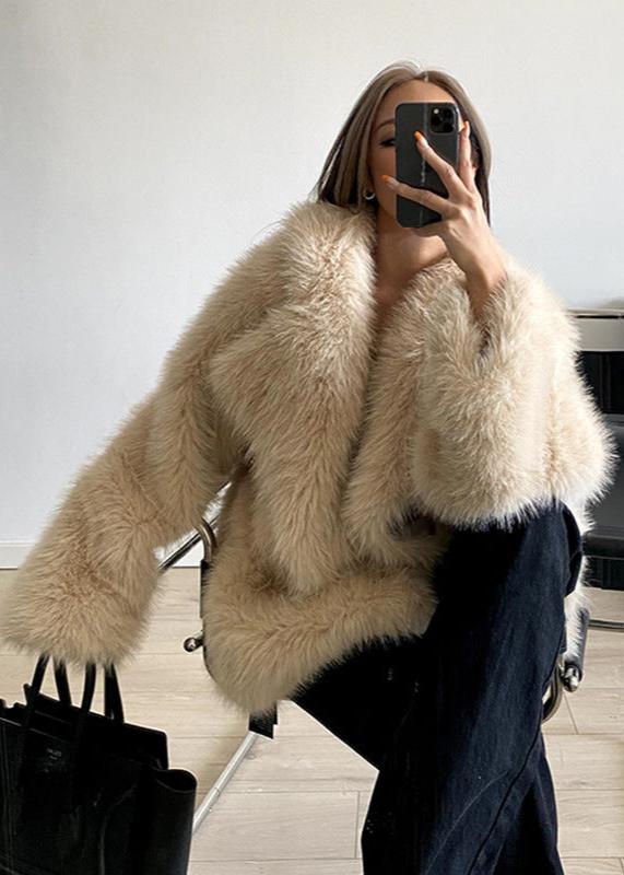 Luxefox Suit Collar Fur Coat