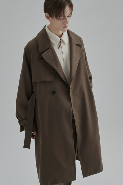 Half-zip Polo Collar Pocket Oversized Sweatshirt