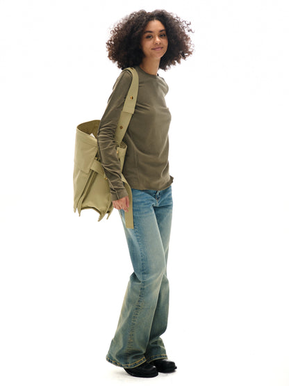 Round Neck Slim Fit Long Sleeve T-shirt