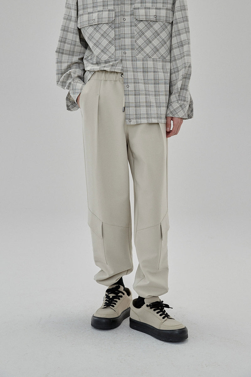 Draping Drawstring Cargo Pants