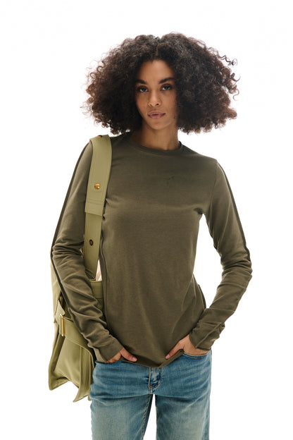 Round Neck Slim Fit Long Sleeve T-shirt