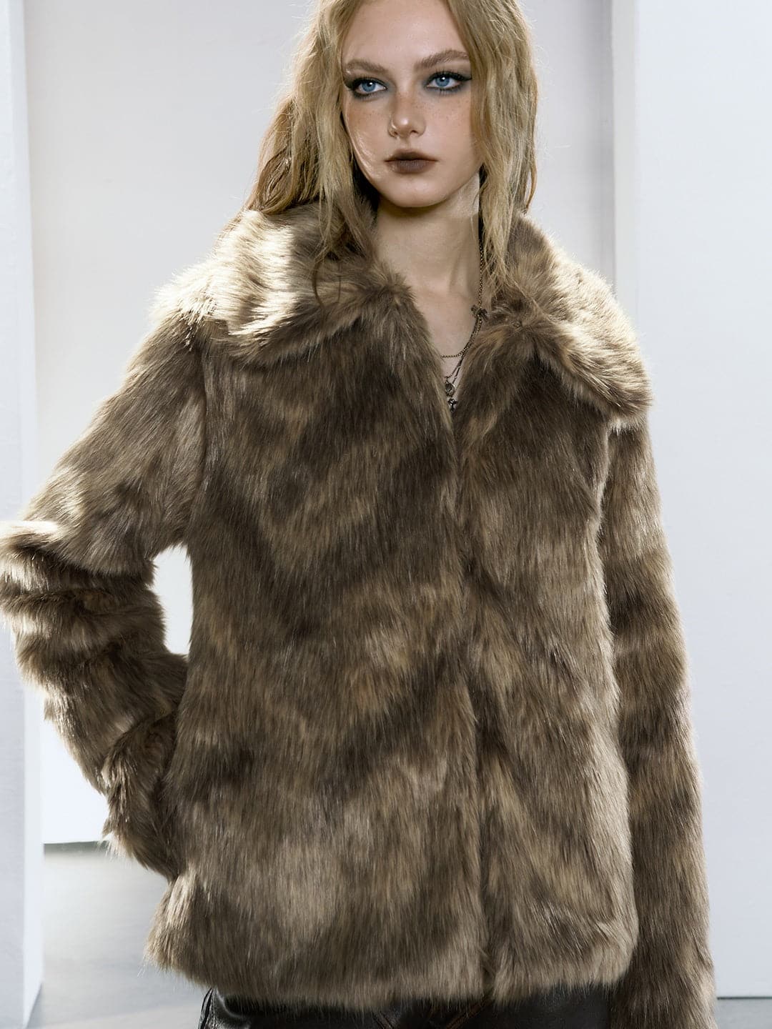 Eco- Fur Short Coat