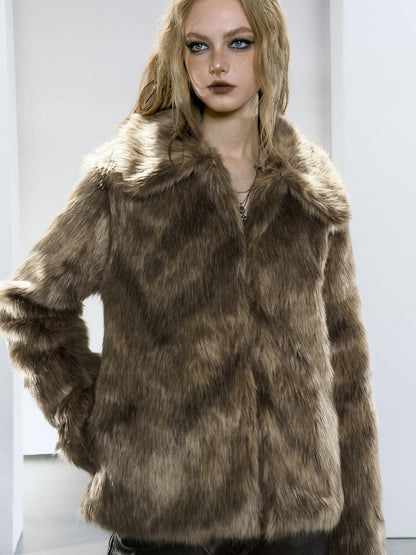 Eco- Fur Short Coat