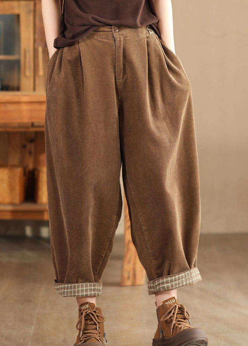 Summer Linen Button Harem Pants G189