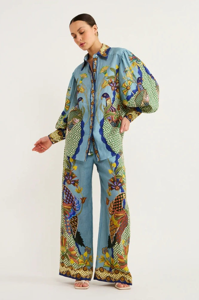 Félice Balloon Sleeve Pants Set