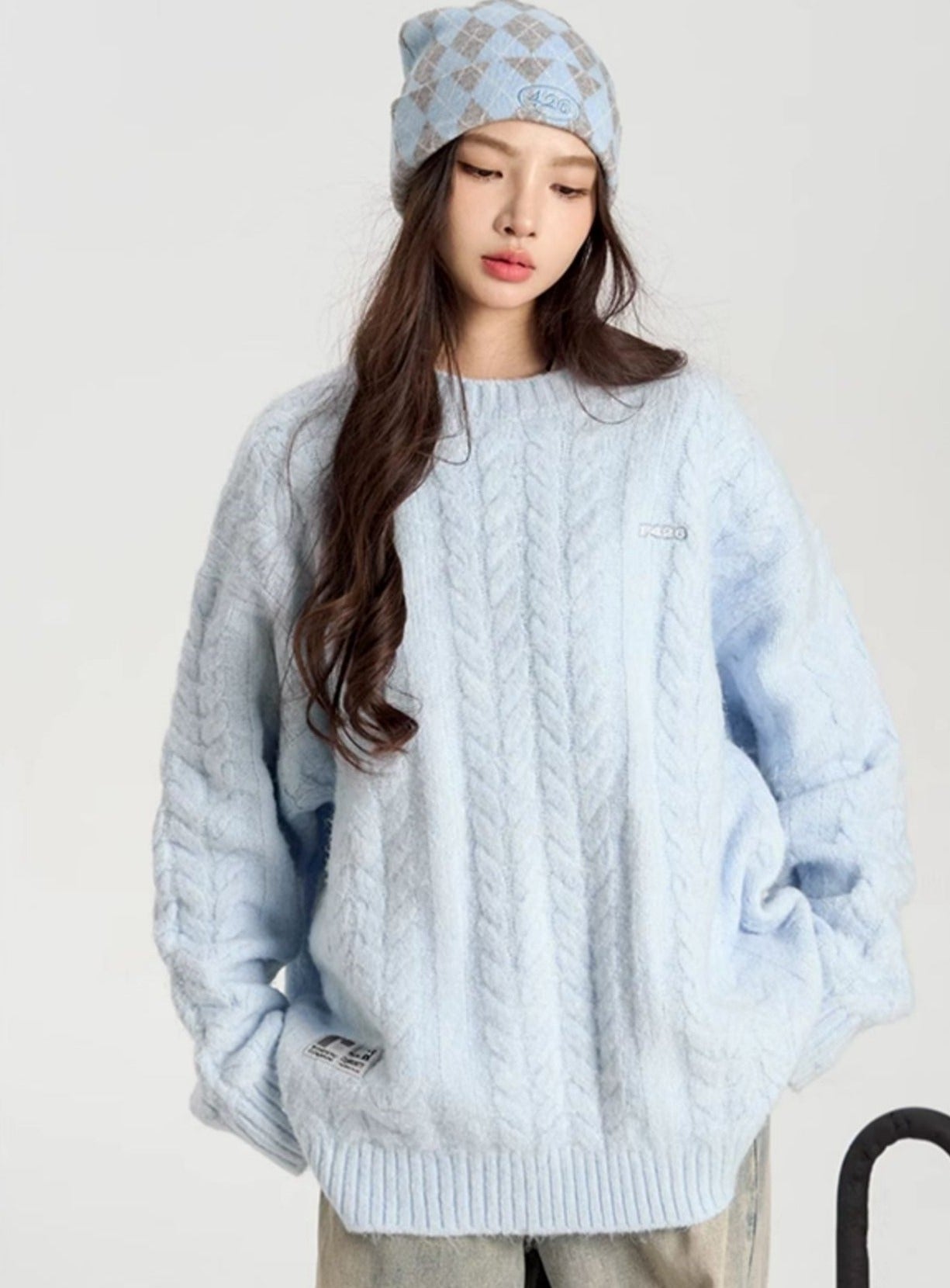 Hip-hop Versatile Twist Knit Sweater
