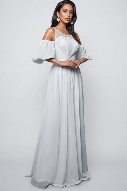 Calyxn White Short Sleeve Maxi Dress
