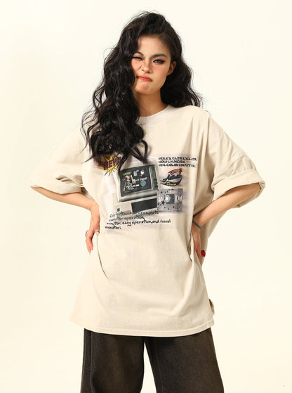 Retro Game Oversized T-shirt