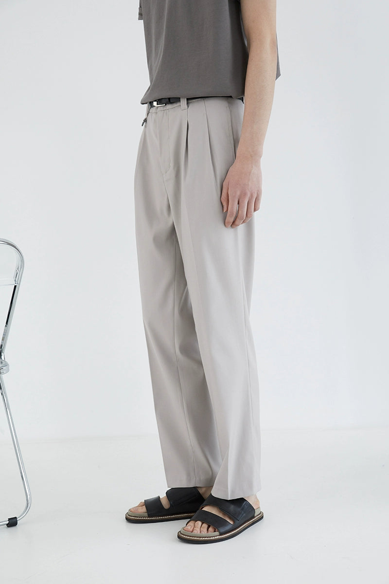 Double-pleated Comfort Dress Pants