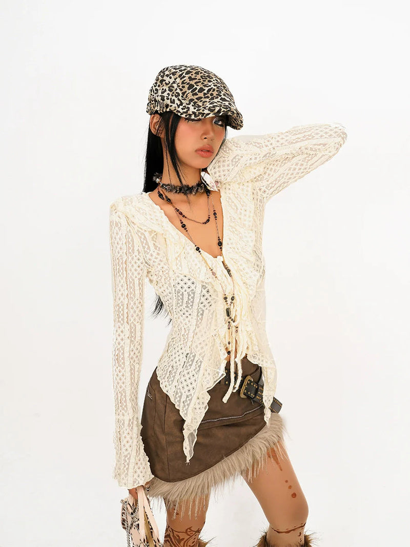 Nico Molly Crochet Cardigan - Cream ()