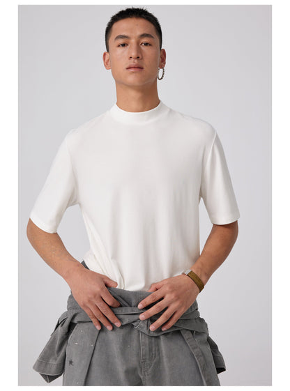Wool Slim-fit Turtleneck T-shirt