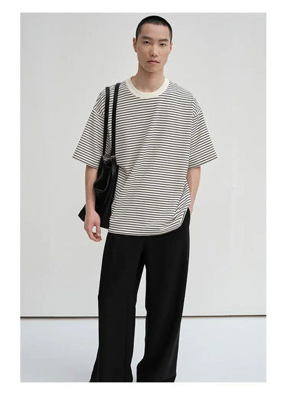 T-shirt With Narrow Stripes