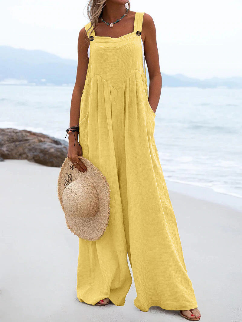 Clothing Summer Jumpsuit Color Wide Leg Jumpsuit