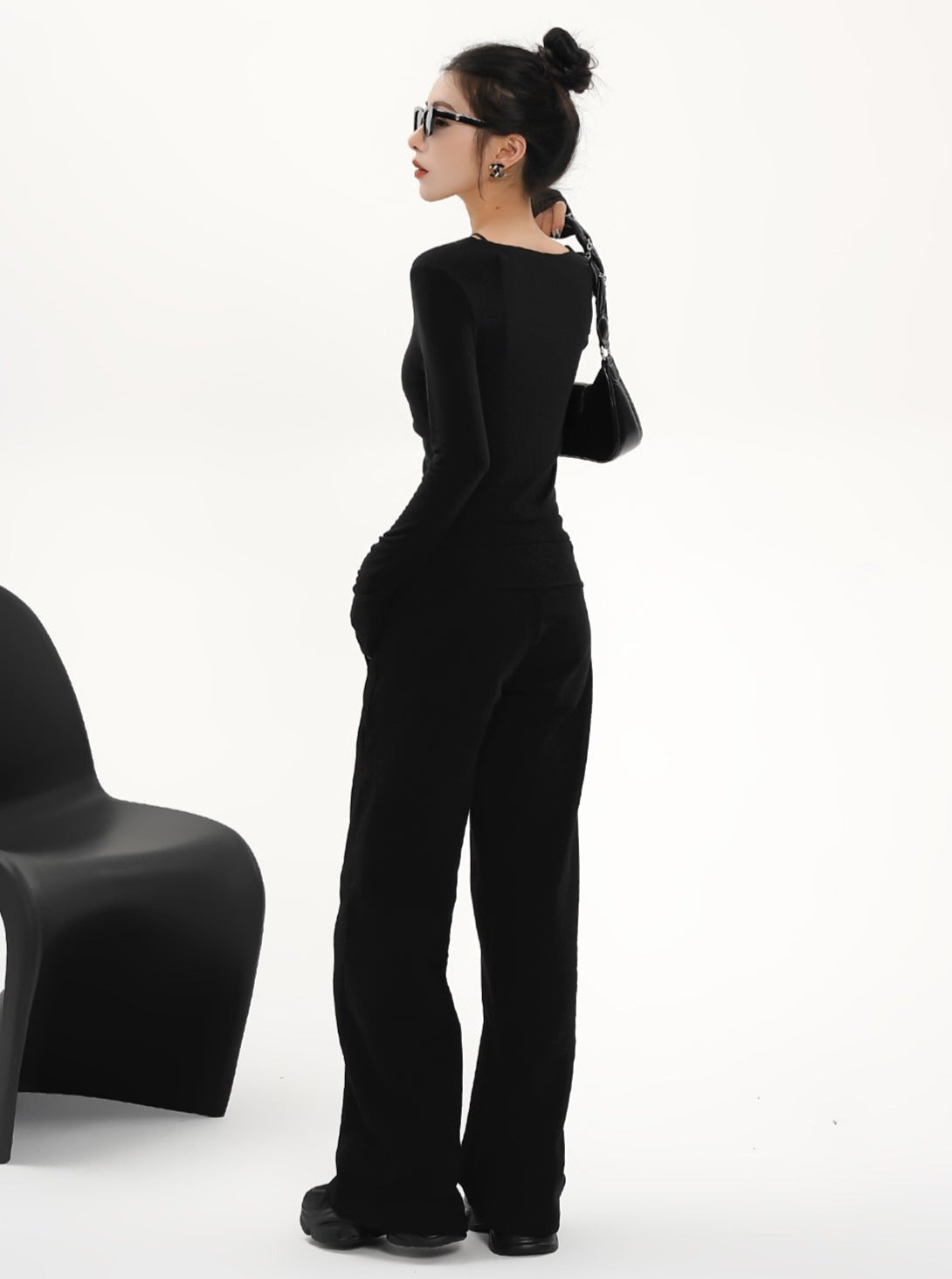High-waisted Wide-leg Drawstring Pants - Relaxed Fit Lounge Trousers