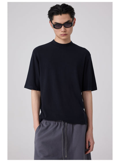 Wool Slim-fit Turtleneck T-shirt