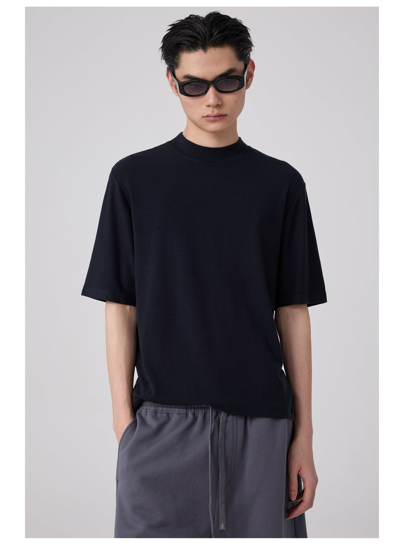 Wool Slim-fit Turtleneck T-shirt