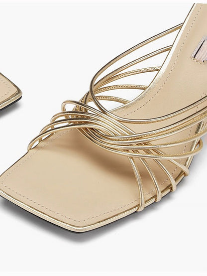 Simple Roman Shoes With Thin Straps