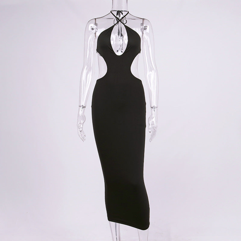 Roxanne Halter Cut-out Maxi Dress