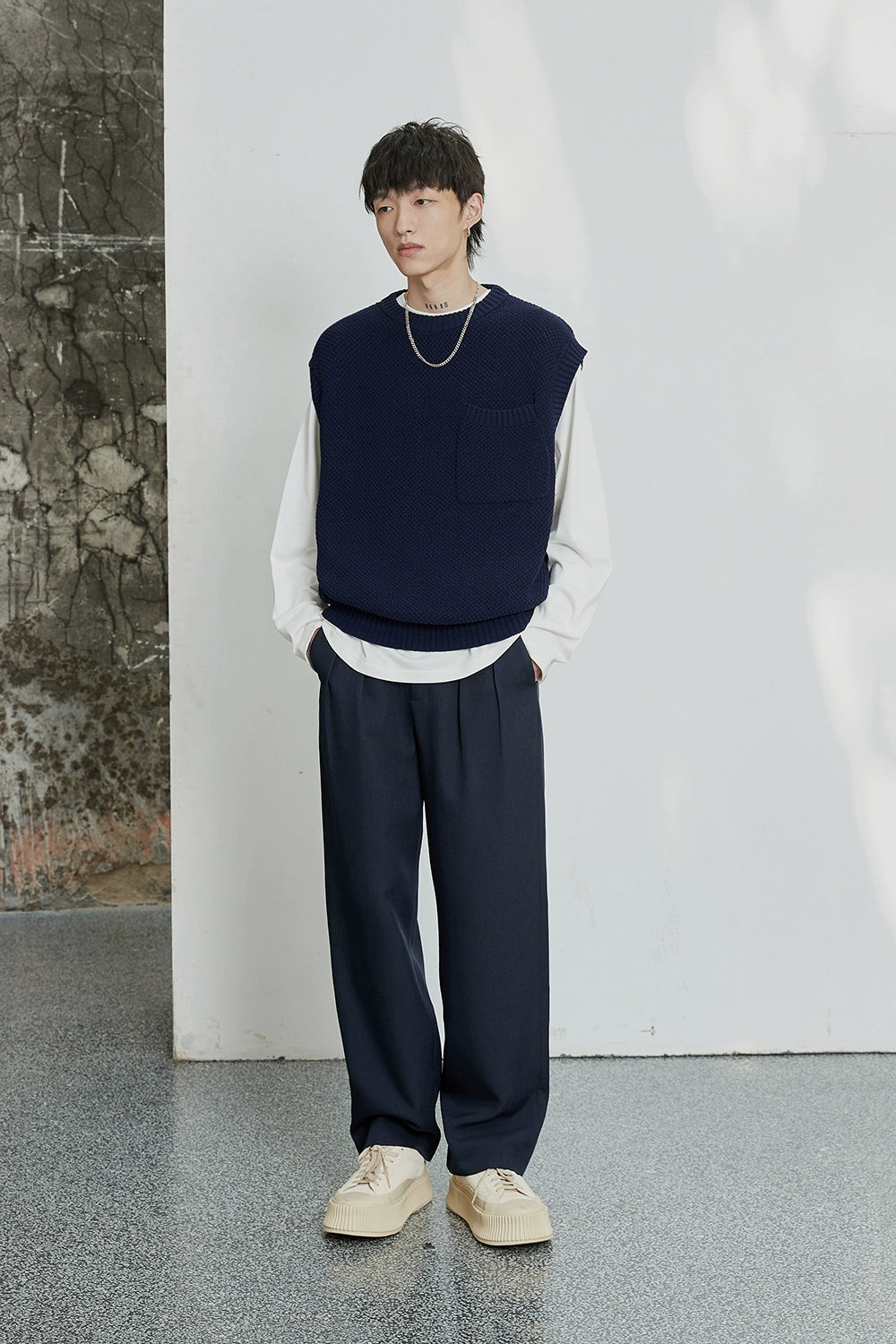 Classic Double-pleated Dress Pants