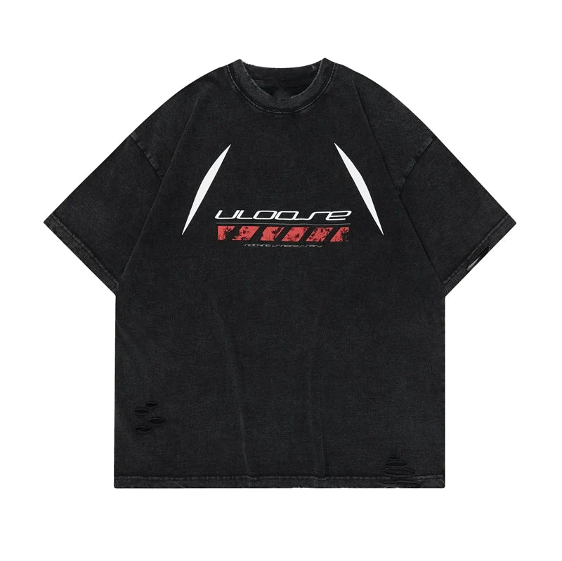 Uloose Distressed Oversized T-shirt