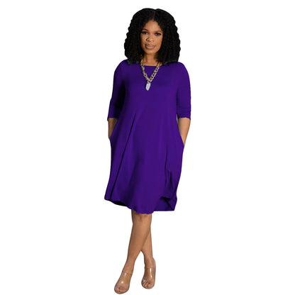 Clothing Dress Long Sleeve T-shirt Mid Color Basic Summer Autumn
