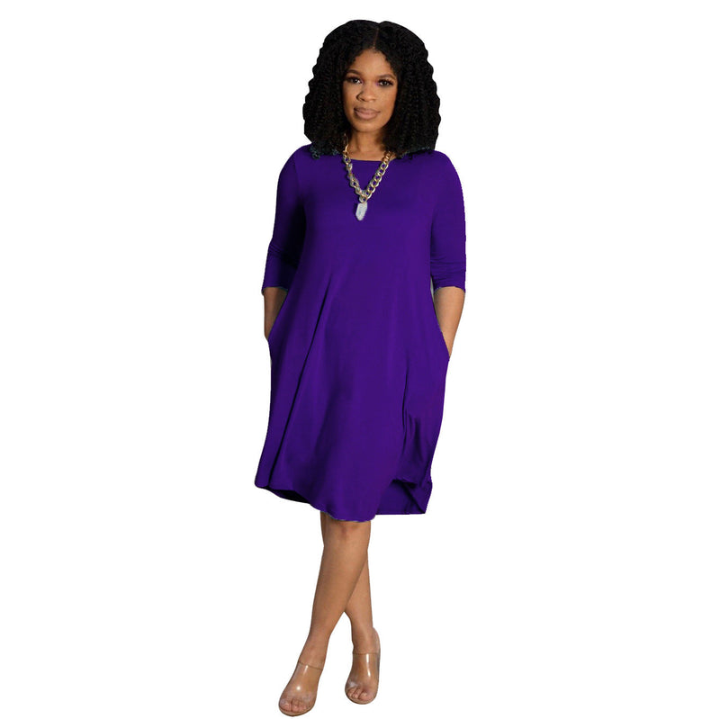 Clothing Dress Long Sleeve T-shirt Mid Color Basic Summer Autumn