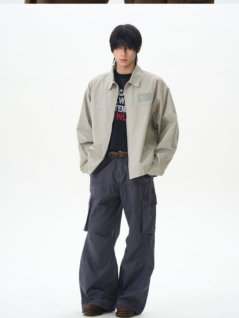 Dark Brown Utility Loose Cargo Pants