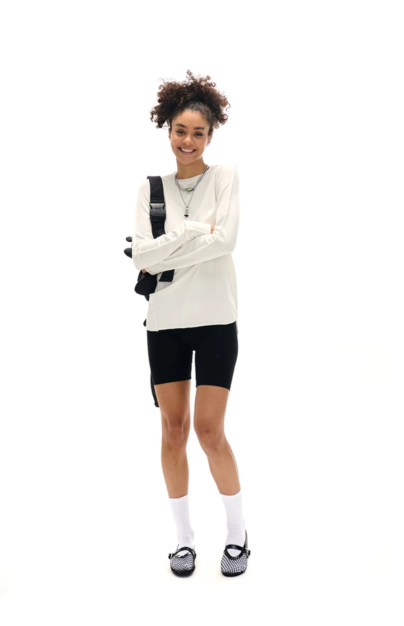 Round Neck Slim Fit Long Sleeve T-shirt