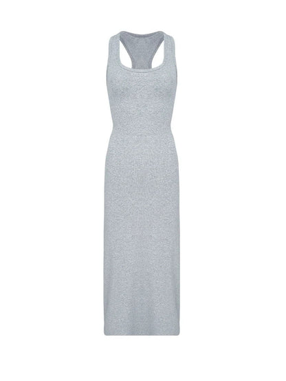 Light Gray Racerback Maxi Dress