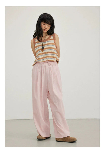 Octopusme Relaxed Fit Wide-leg Pants