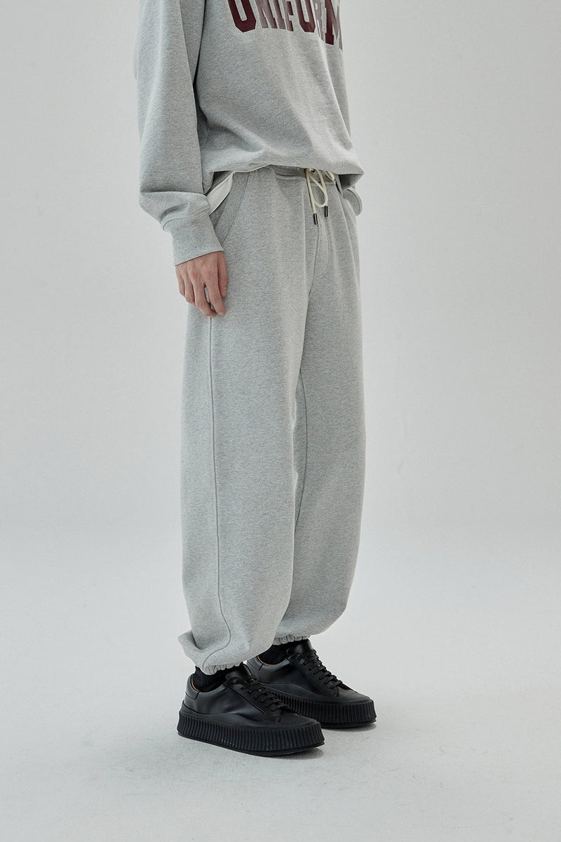 Full Zip Hooded Sweatshirt & Straight Leg Cuffed Pants Set