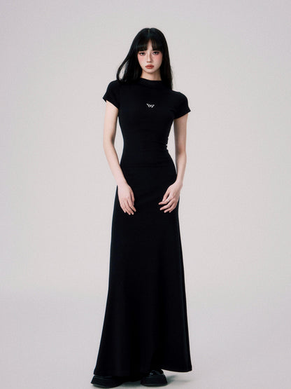 Luluswings Butterfly Emblem Fitted Maxi Dress - Evening Gown