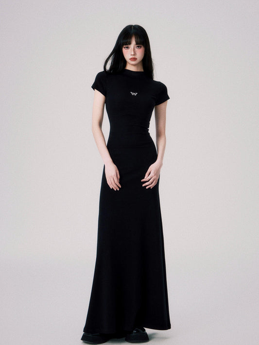 Luluswings Butterfly Emblem Fitted Maxi Dress - Evening Gown