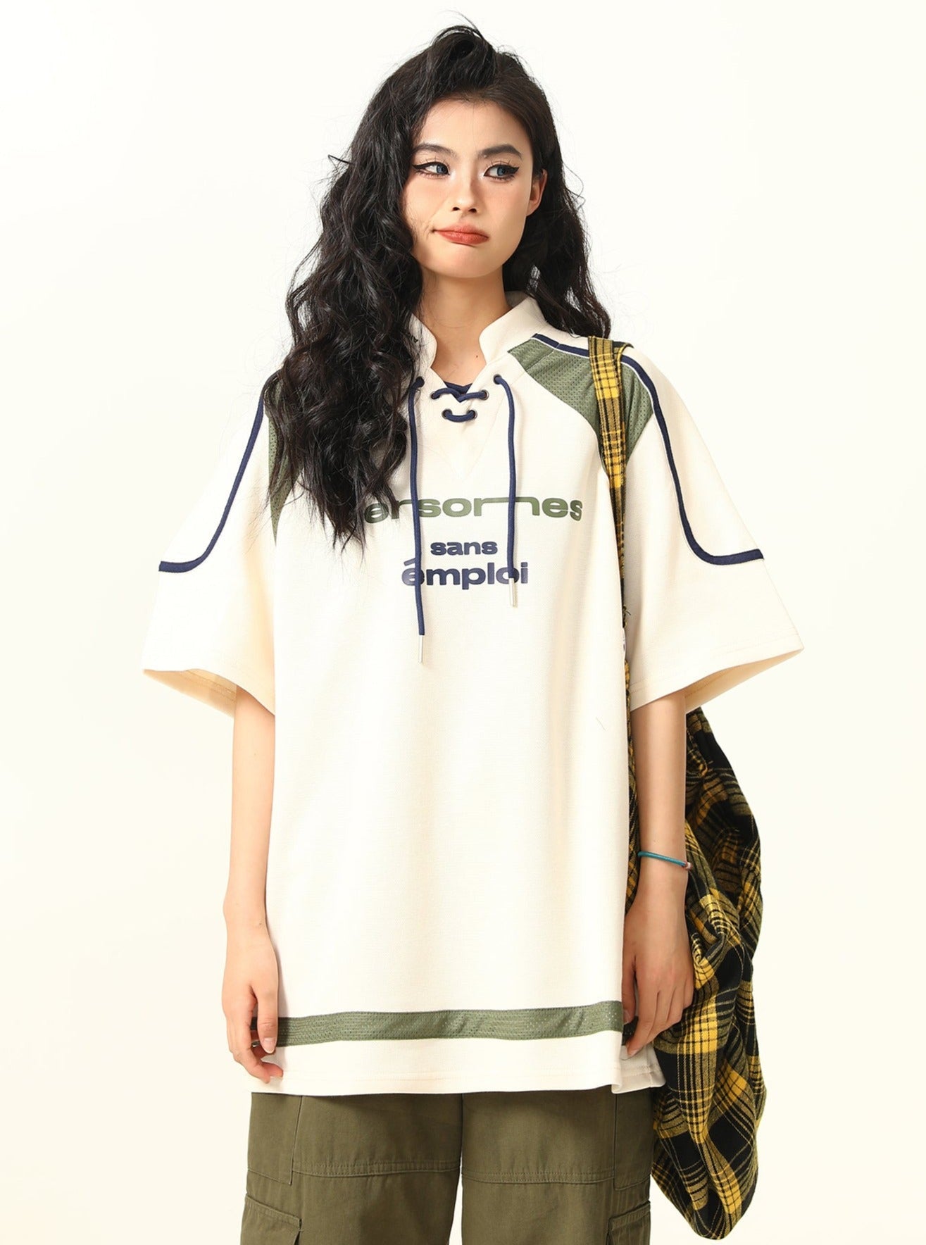 Sport Lace Mesh American T-shirt