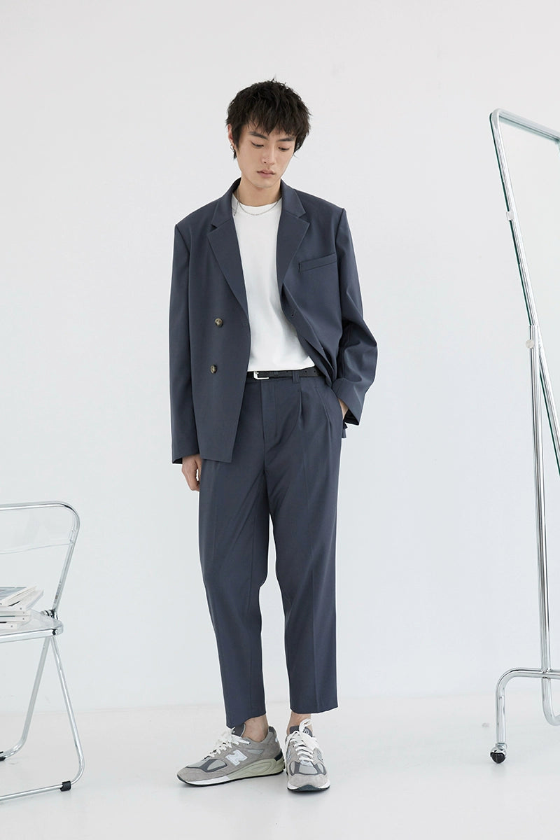 Double-pleated Comfort Dress Pants