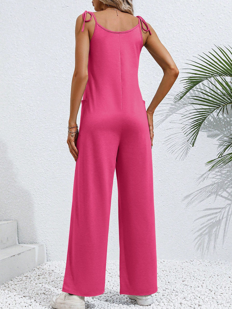 Clothing Summer Sleeveless Suspender Jumpsuit