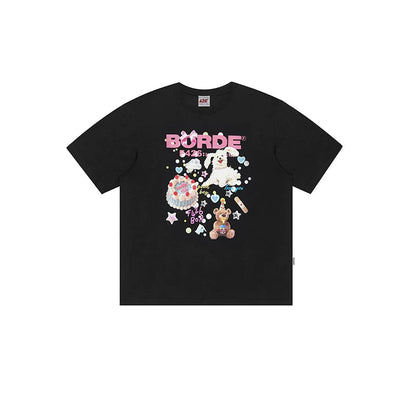 Assorted Cake Pattern T-shirt
