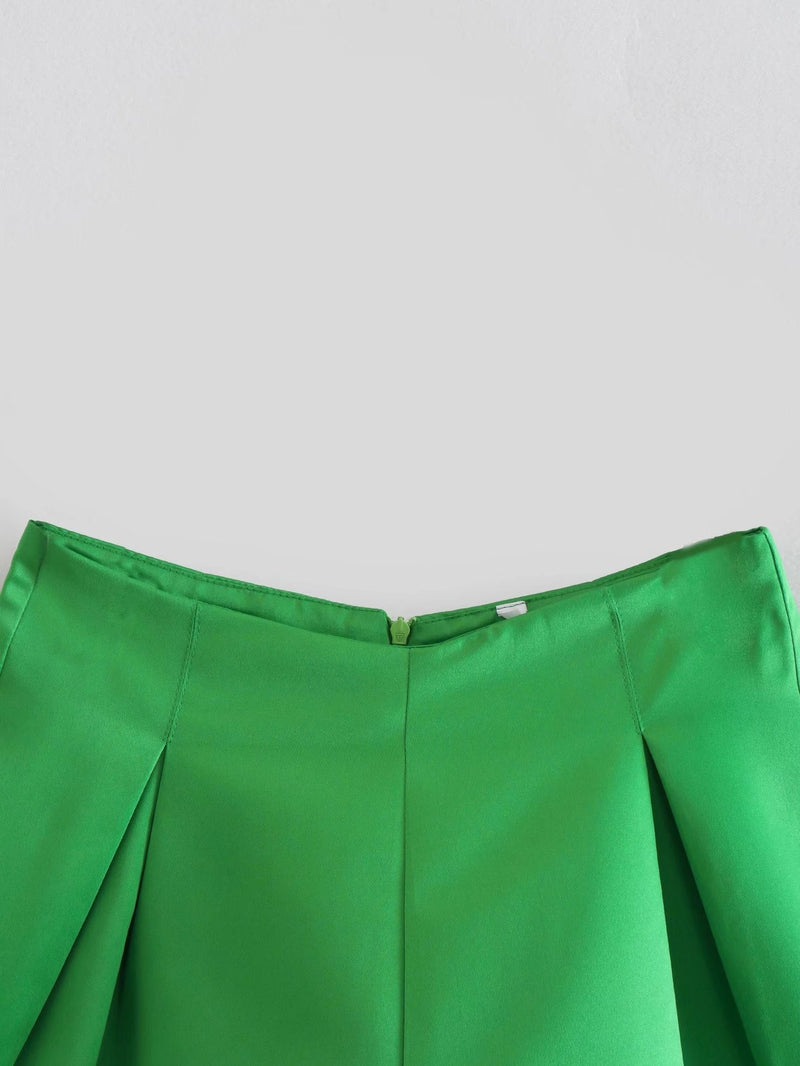 Hight Waist Hot-shorts Loose Flare Mini Shorts Wide Leg Color Shorts