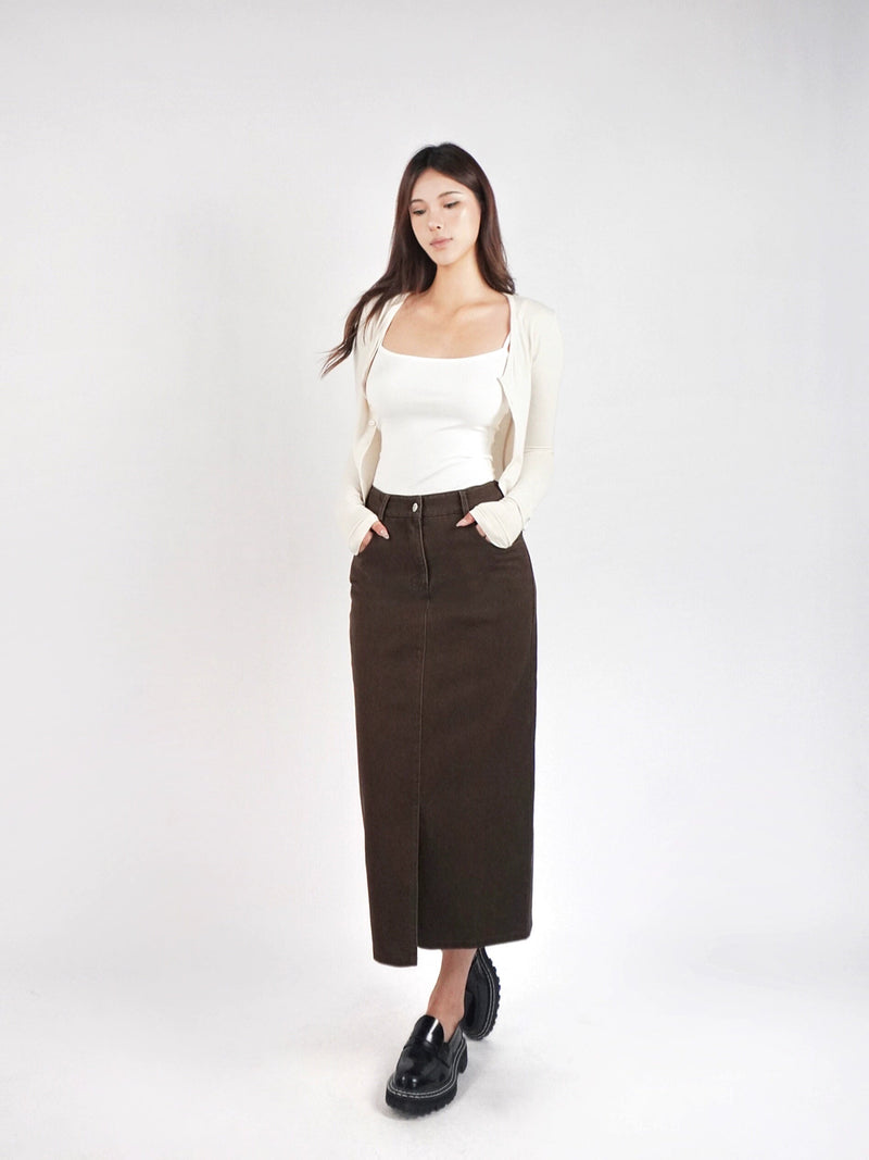 Knit Cropped Long-sleeve Cardigan