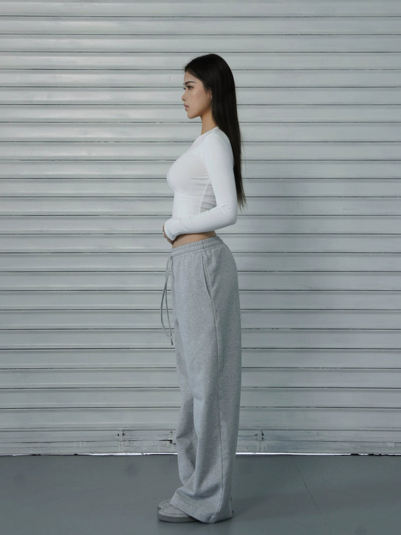 Loose-fit Drawstring Straight-leg Athletic Pants